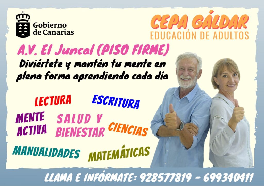 Clases gratuitas de adultos en la Asociación