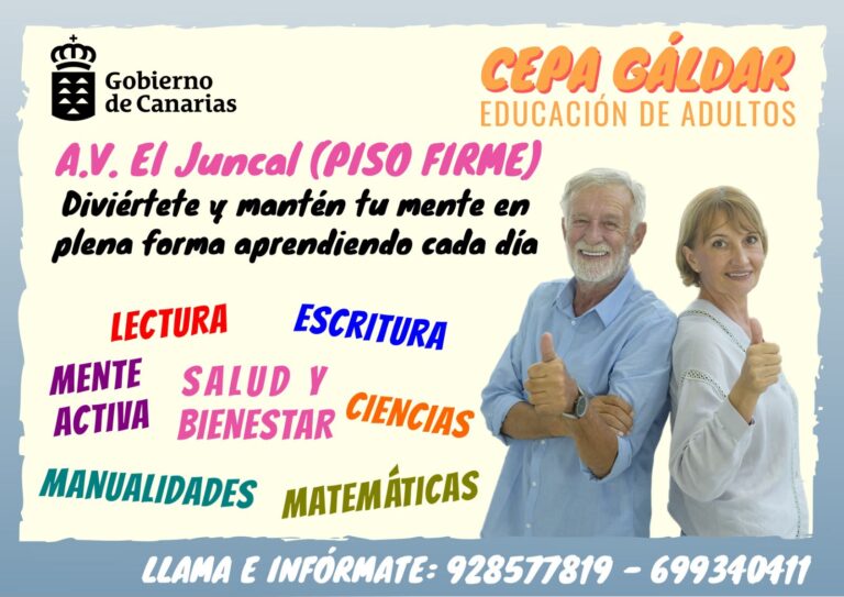 Clases gratuitas de adultos en la Asociación