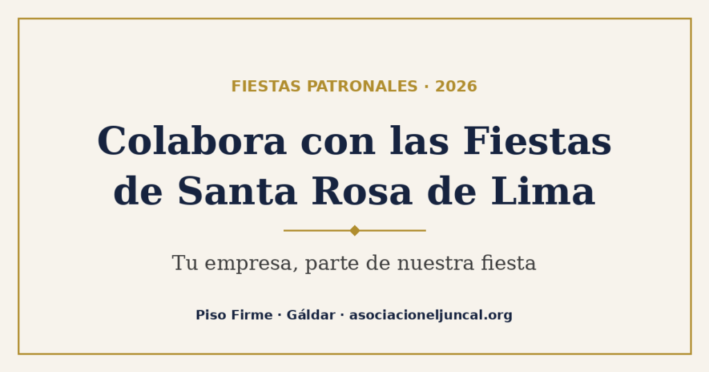 Colabora con las Fiestas de Santa Rosa 2026
