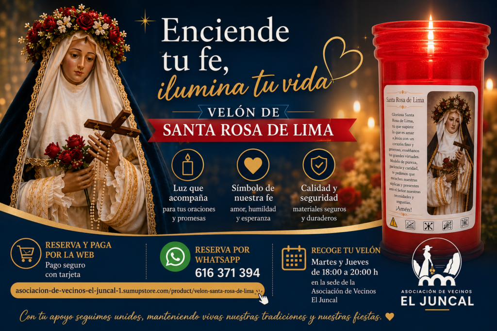 🕯️ Ya puedes reservar el Velón de Santa Rosa de Lima