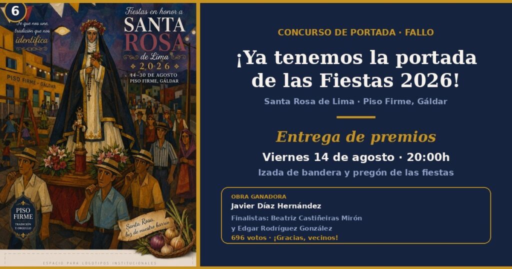 Ya tenemos la portada de las Fiestas de Santa Rosa de Lima 2026